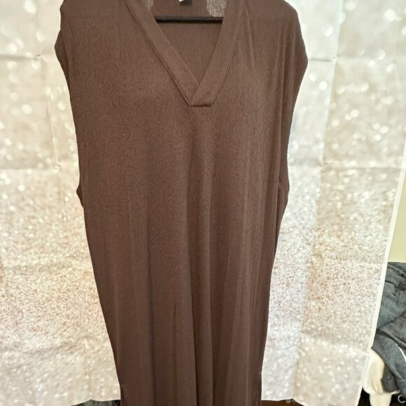 H&M Knit Dress Tunic Brown SZ XL - Picture 1 of 6